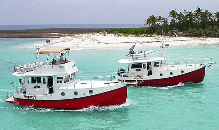 Two Great Harbor N37s cruise the Bahamas