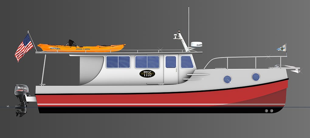 Great Harbour TT35 side view